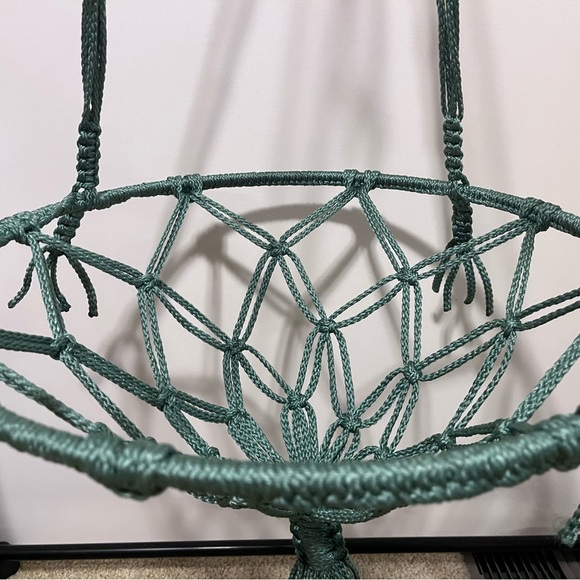 Green Macrame Cat Bed - Picture 7 of 10